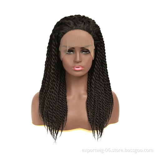 Afro Kinky Curly Wig Natural Headband Wigs for Black Women Short Black hair braided Synthetic Curly Hair wigs